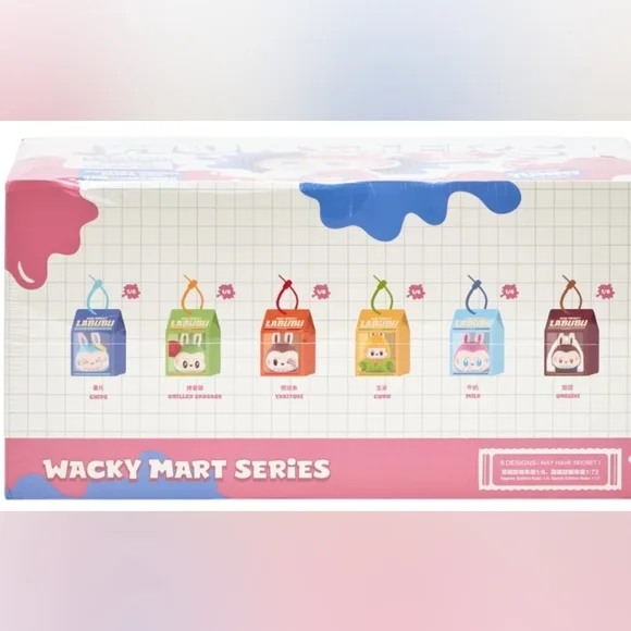 The Monsters Wacky Mart Squishy Charm Blind Box Case - Picture 2 of 2